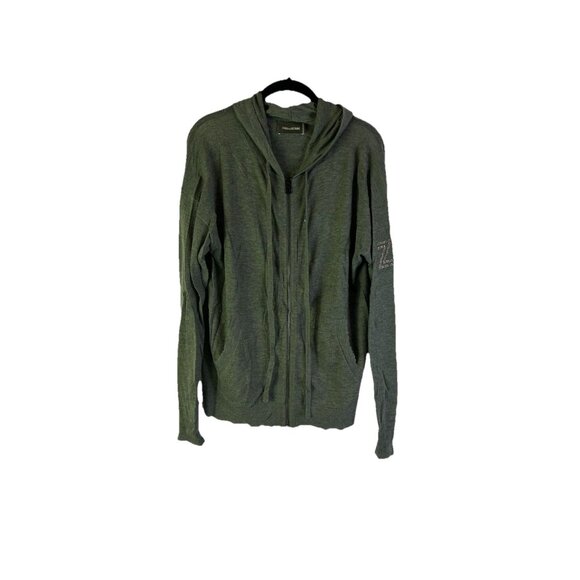 Zadig Voltaire Cashmere Monogram Lightweight Hood Cardigan Sweater - Picture 1 of 8